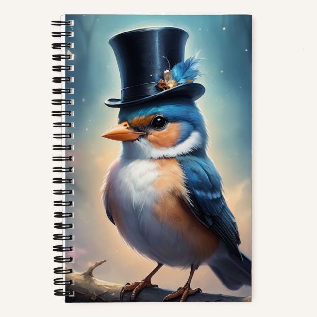 Cuaderno Pájaro Elegante (Anverso)