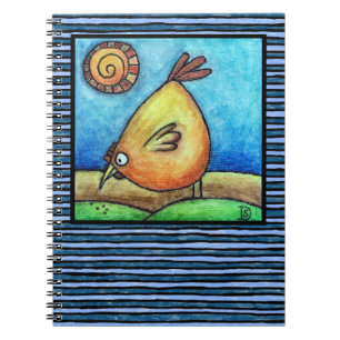 Cuaderno Pájaro Naranja Gordo