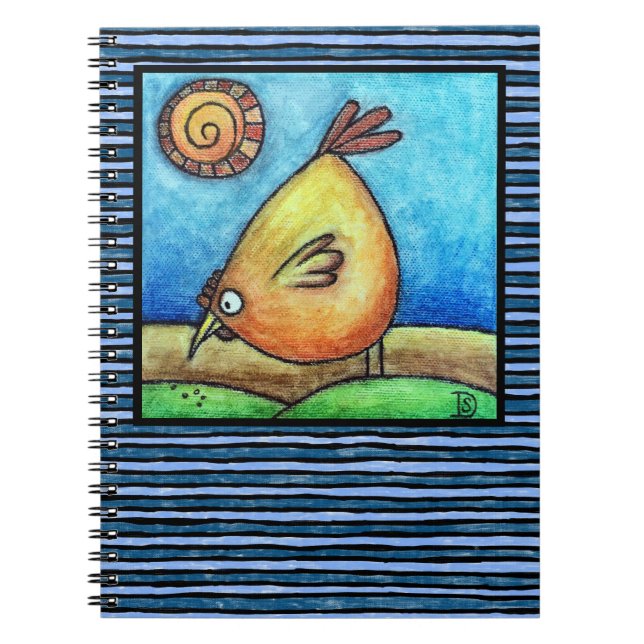 Cuaderno Pájaro Naranja Gordo (Frente)