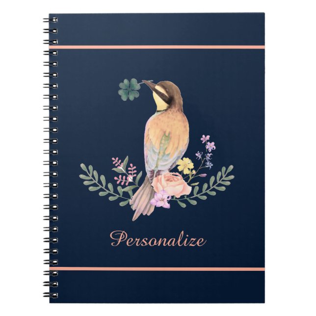 Cuaderno Pájaro pastel  (Frente)