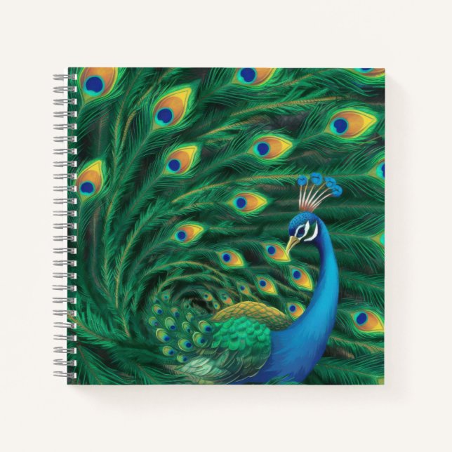 Cuaderno Pájaro Pavón Azul (Anverso)