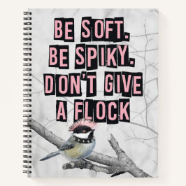 Cuaderno Pájaro Punk Rebelde
