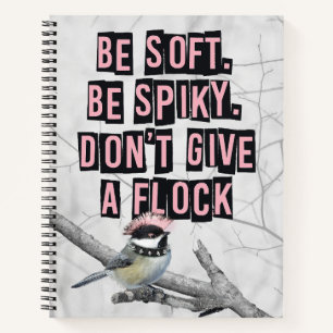 Cuaderno Pájaro Punk Rebelde