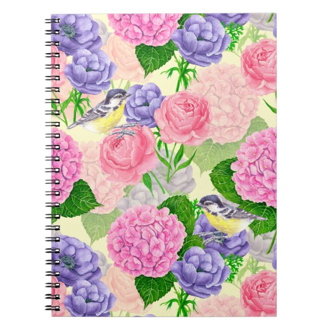 Cuaderno Pájaro y flores (Frente)