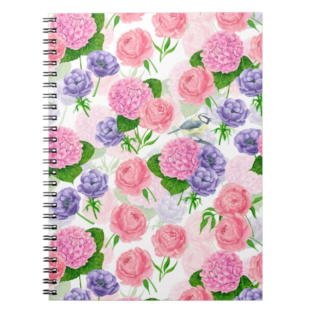 Cuaderno Pájaro y flores (Frente)
