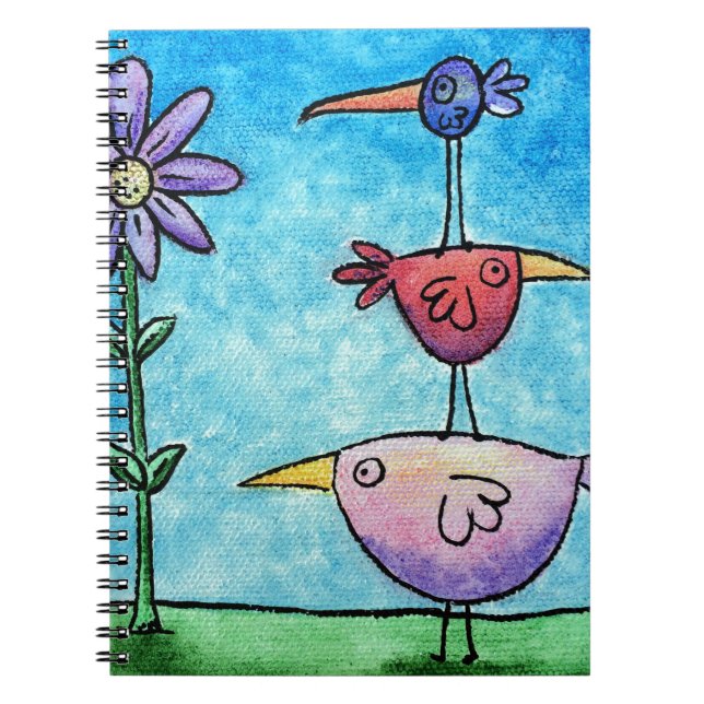 Cuaderno Pájaros apilados (Frente)