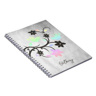 Cuaderno Pájaros de Aroma Pastel Arcoiris Personalizados