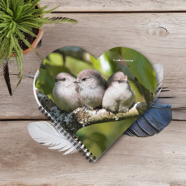 Cuaderno Pájaros de caza lindo bebé en el árbol de peras