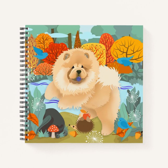 CUADERNO PÁJAROS DE FELICIDAD CHOW BORRACHO BORRACHO (Anverso)