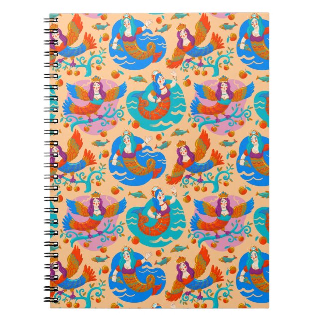 Cuaderno Pájaros de fuego y sirenas (Frente)