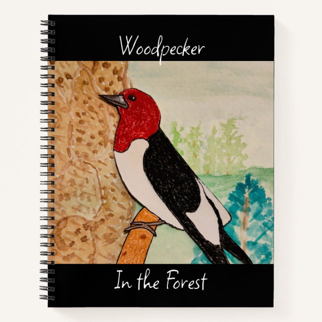 Cuaderno Pájaros de madera en el bosque negro (Anverso)