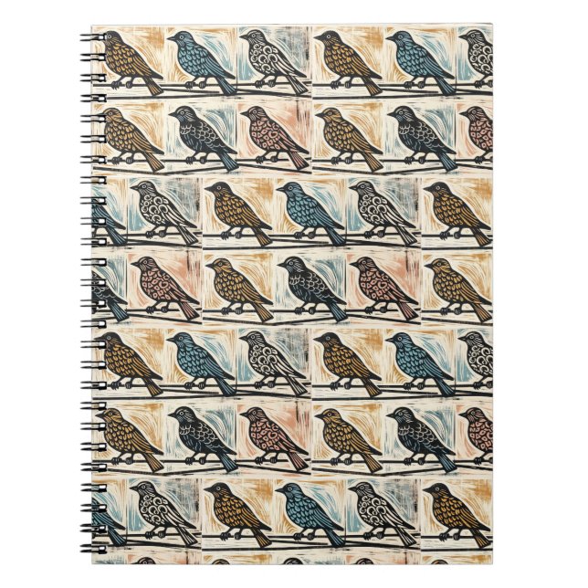 Cuaderno Pájaros En Un Alambre (Frente)