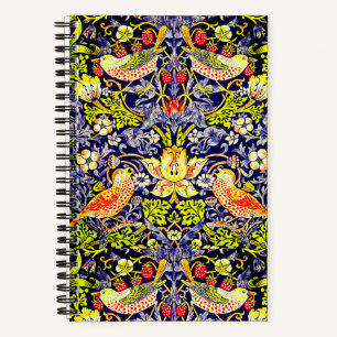 Cuaderno Pájaros ladrón de fresas William Morris