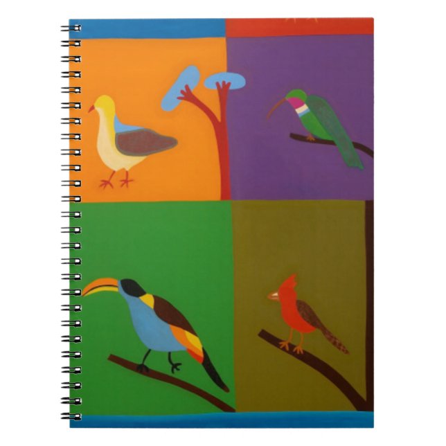 Cuaderno Pájaros que visitan el valle de Bogotá 2008 (Frente)