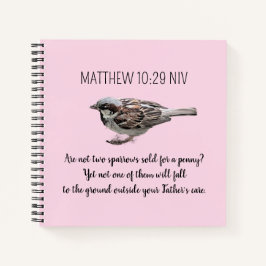 Cuaderno Pájaros resplandecientes cubren la biblia de tu co