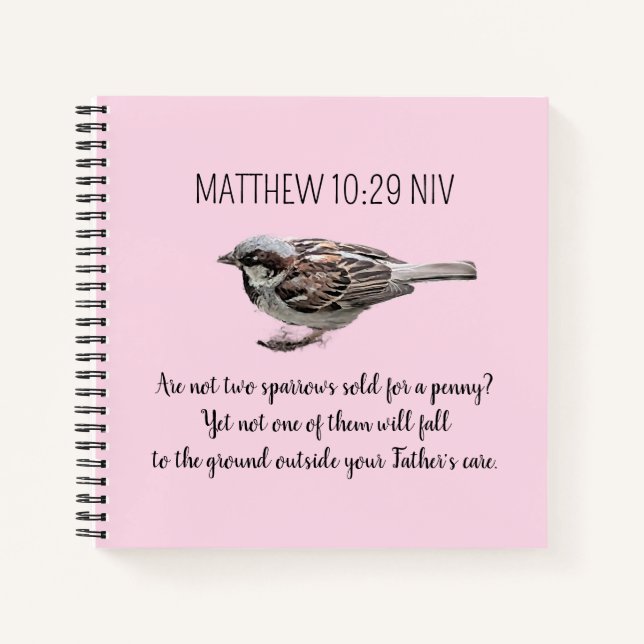 Cuaderno Pájaros resplandecientes cubren la biblia de tu co (Anverso)