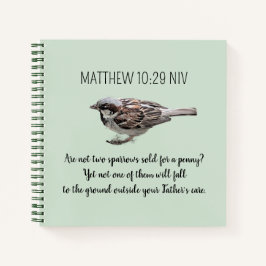 Cuaderno Pájaros resplandecientes cubren la biblia de tus c