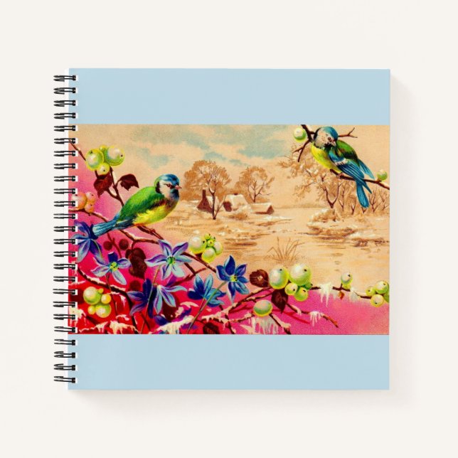 Cuaderno pájaros y bayas (Anverso)