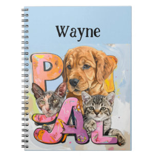 Cuaderno Pal Perro y Gatos Más Nombre Personalizado