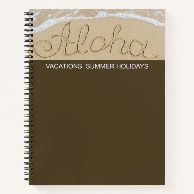 Cuaderno Palabra de arena de Aloha (Anverso)