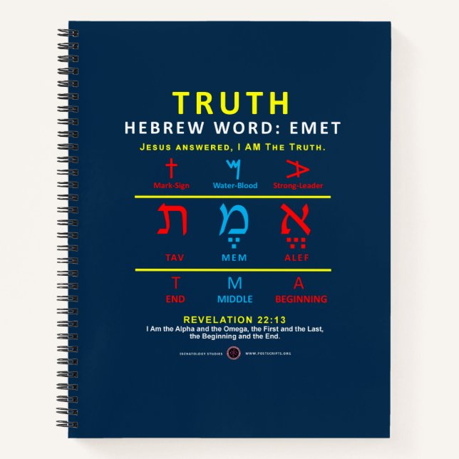 Cuaderno Palabra hebrea encontrada (Anverso)