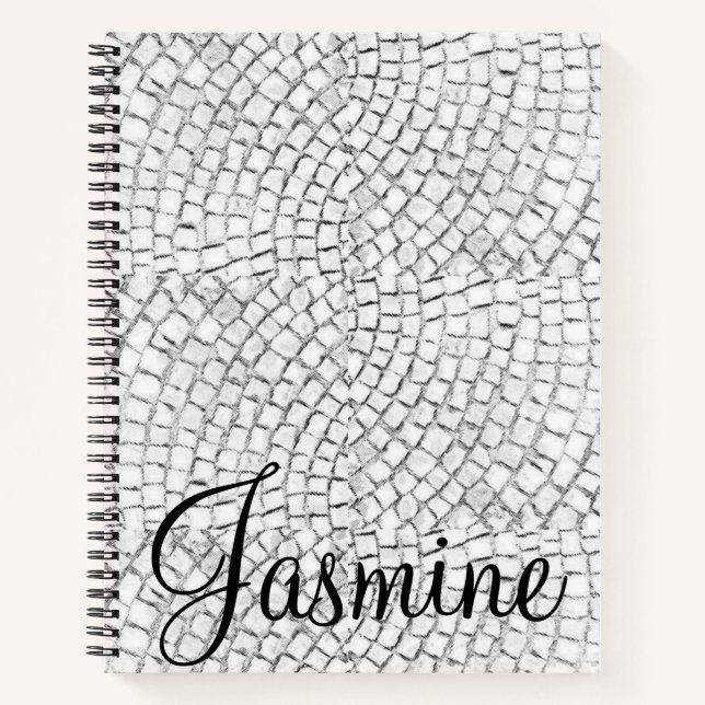 Cuaderno Palabras blancas de bloc de notas en espiral (Anverso)