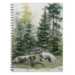 Cuaderno Palabras clave en inglés , Caza de Woodcock , Arte