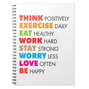 Cuaderno Palabras inspiradoras - de motivación