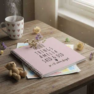 Cuaderno Palabras Memorables de la Infancia de Tus Hijos