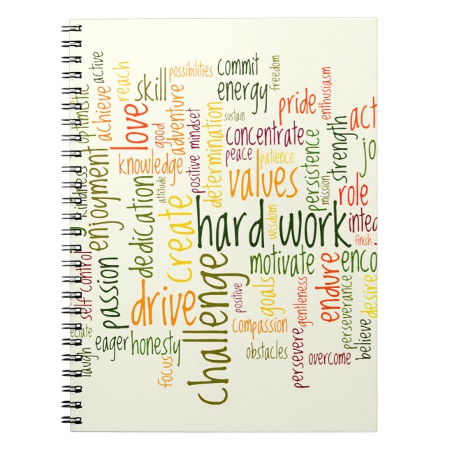 Cuaderno Palabras motivacionales Efecto placebo positivo #2 (Frente)