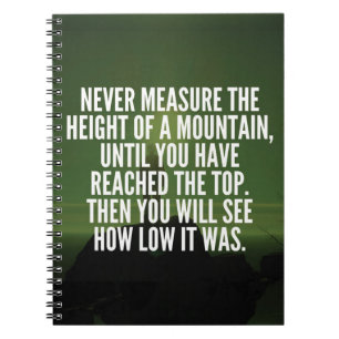 Cuaderno Palabras motivacionales - Montaña