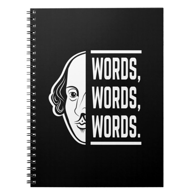 Cuaderno Palabras Palabras Palabras Shakespeare Cita a Tesp (Frente)