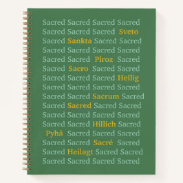 Cuaderno Palabras sagradas