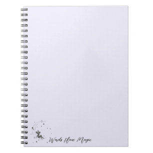 Cuaderno Palabras tienen bloc de notas mágico