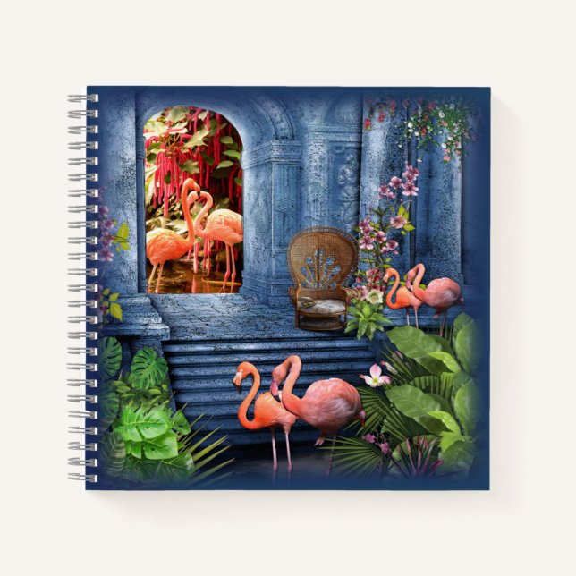 Cuaderno Palacio de Mármol Azul de época tropical (Anverso)