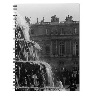 Cuaderno Palacio vintage Francia Versalles fuente Pirámide