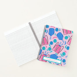 Cuaderno Palas de pelota y bolas Personalizado de perrito r
