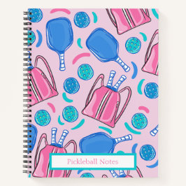 Cuaderno Palas de pelota y bolas Personalizado de perrito r