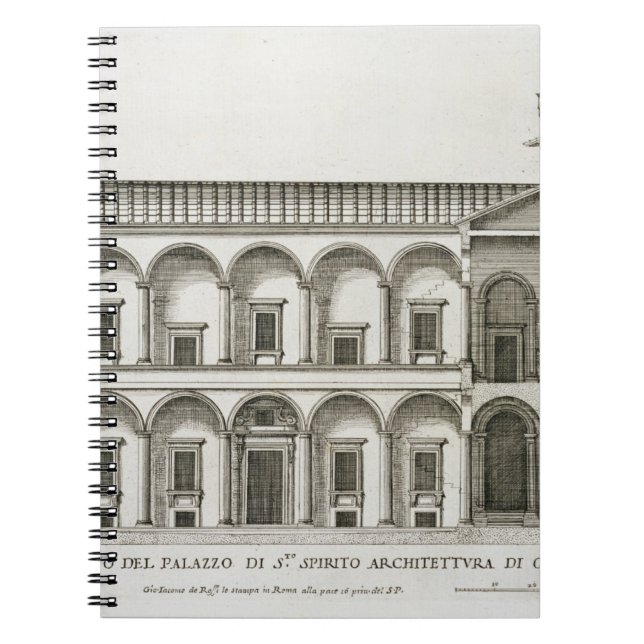 Cuaderno Palazzo di Santo Spirito, de los "di Roma de (Frente)