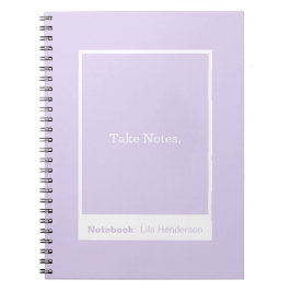 Cuaderno Pale Lavender Purple Block Quote Classic