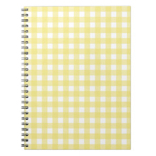 Cuaderno Pale yellow and white gingham