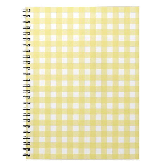 Cuaderno Pale yellow and white gingham (Frente)