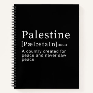 Cuaderno Palestina Significado diseño Palestina Definición 