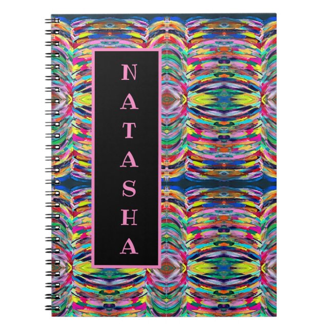 Cuaderno Paleta de artista colorida (Frente)