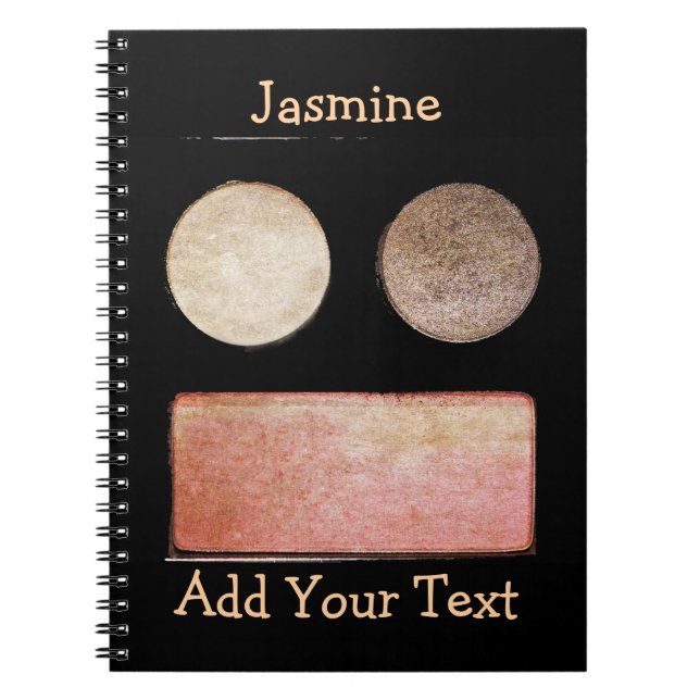 Cuaderno Paleta de artista de maquillaje - cara (Frente)