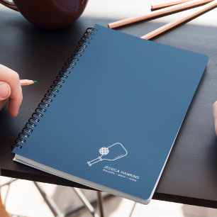 Cuaderno Paleta de pelota azul real y bolas personales