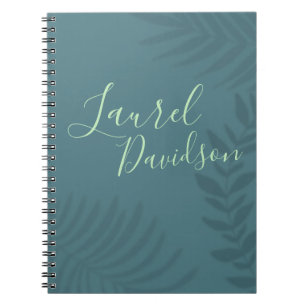 Cuaderno Paleta de sombra Verde azulada