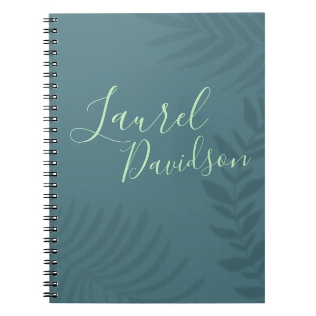 Cuaderno Paleta de sombra Verde azulada (Frente)