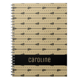 Cuaderno Palillos negros y líneas punteadas de la lacrossa