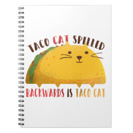 Cuaderno Palindrocromo de gato de Taco